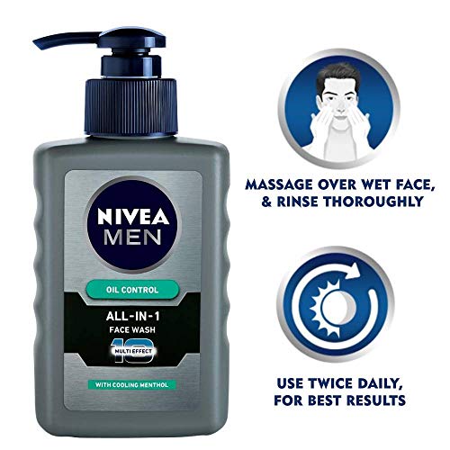 Nivea Men Face Wash, Oil Control for 12hr Oil Control with 10x Vitamin C Effect