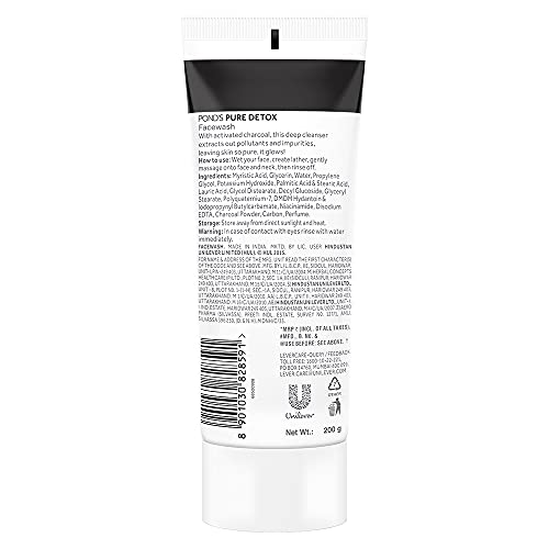 Ponds Pure Detox Anti Pollution Activated Charcoal Face Wash