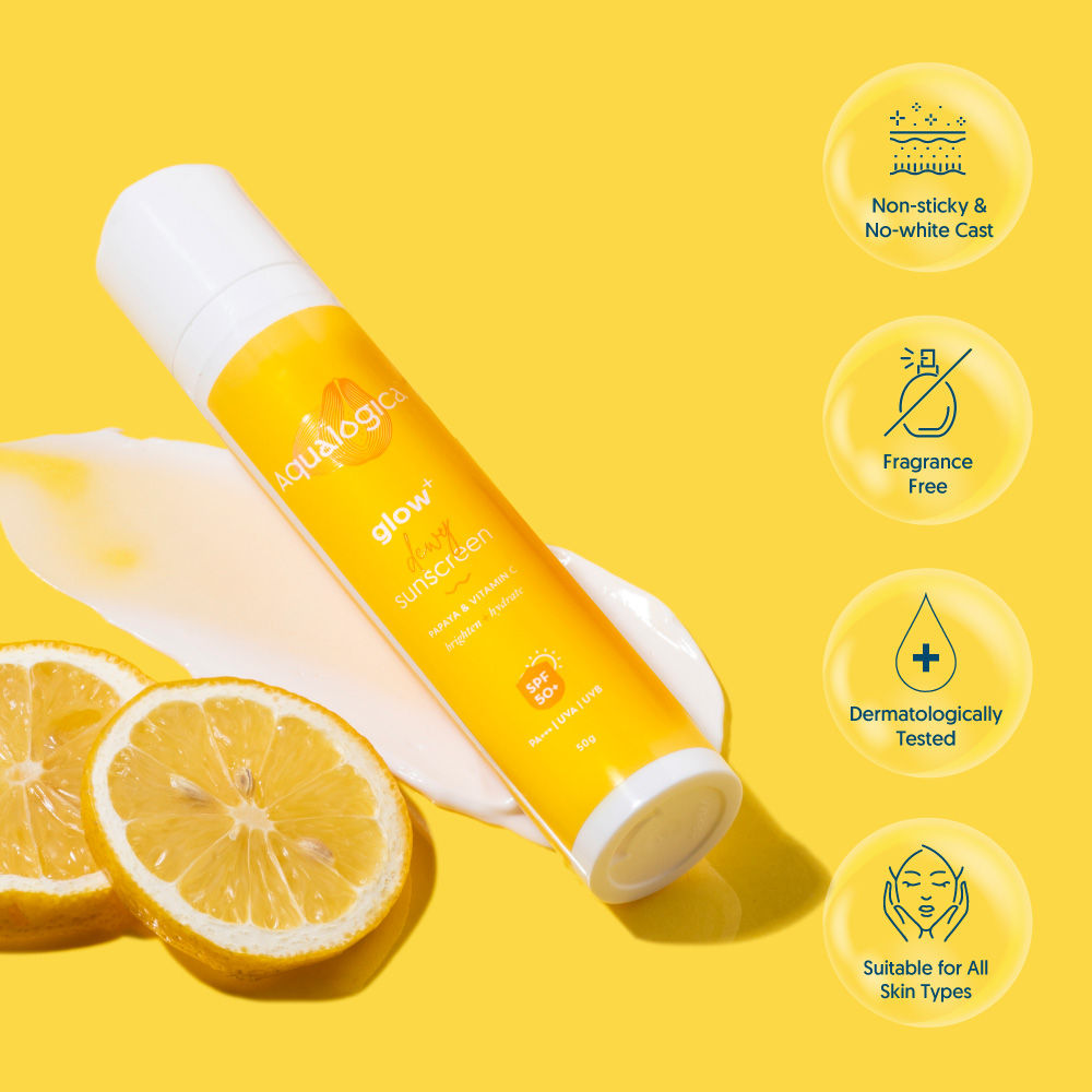 Aqualogica Glow+ Dewy Sunscreen with SPF 50 PA