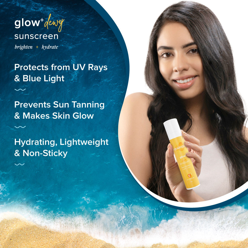 Aqualogica Glow+ Dewy Sunscreen with SPF 50 PA