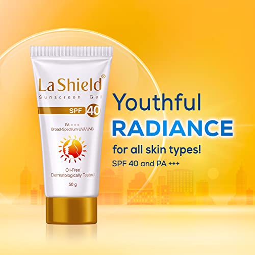 La Shield, SPF 40+ and Pa+++ Anti Acne Sunscreen Gel, Unscented