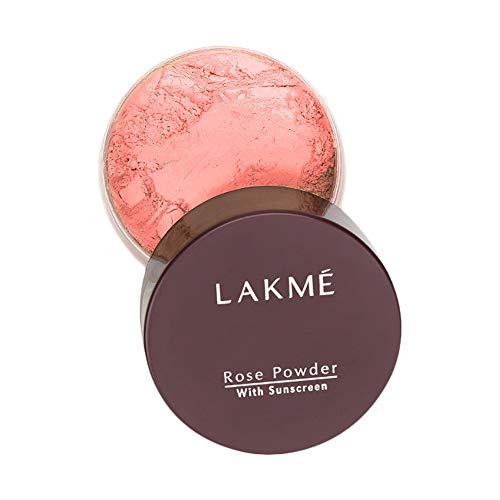 Lakme Rose Face Powder With Sunscreen, Warm Pink