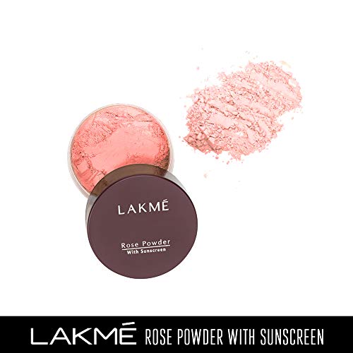 Lakme Rose Face Powder With Sunscreen, Warm Pink