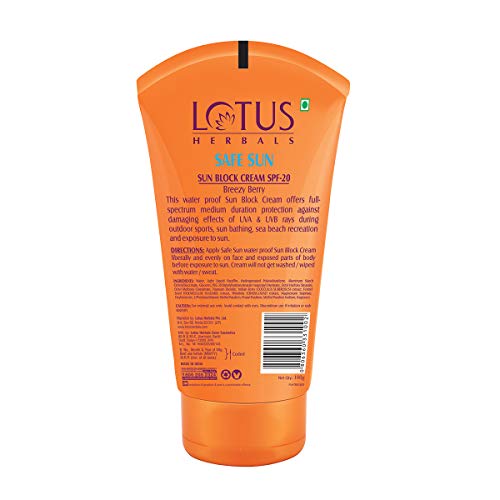 Lotus Safe Sun Sunblock Cream SPF 20 PA+