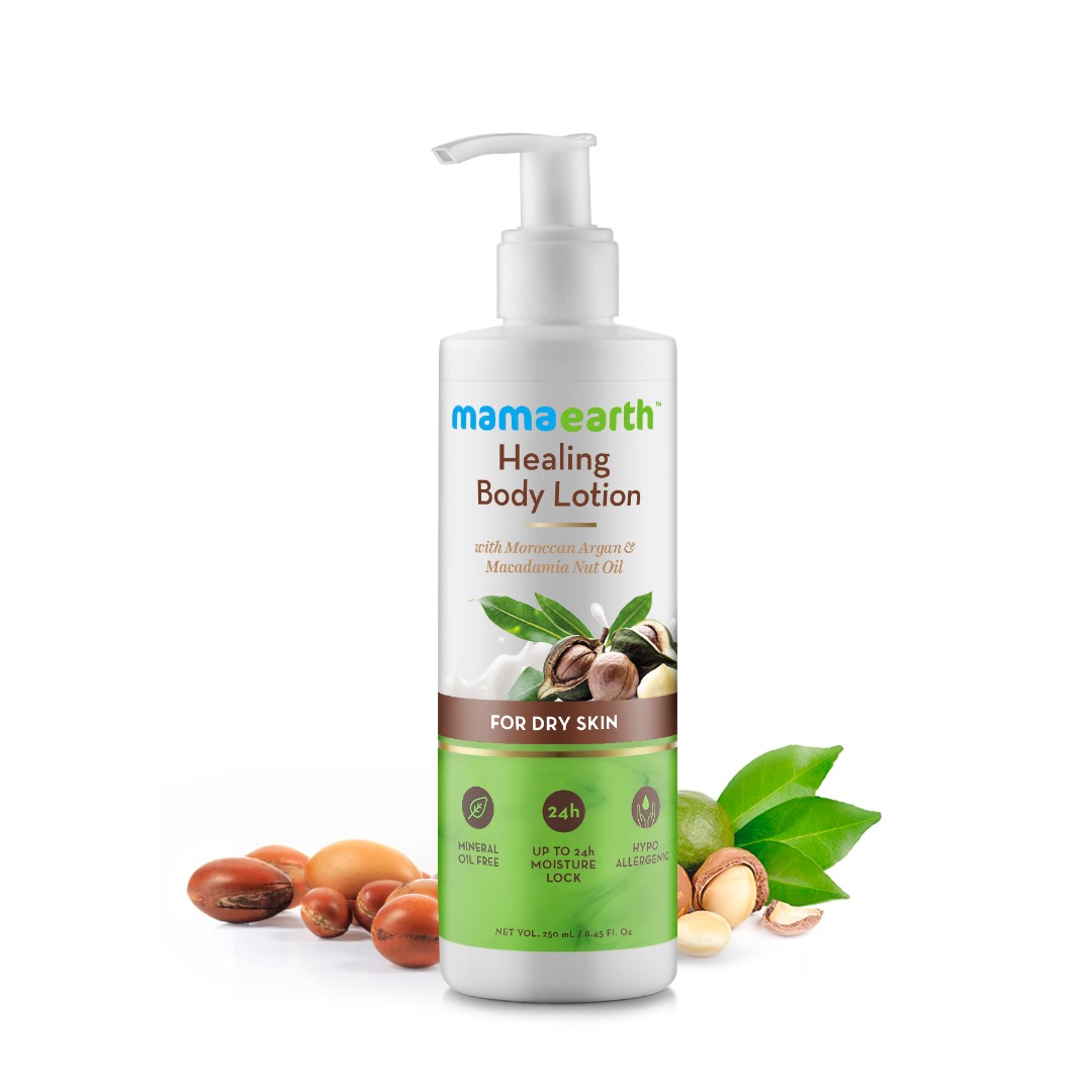 MamaEarth MamaEarth Healing Body Lotion with Moroccan Argan & Macadamia Nut Oil