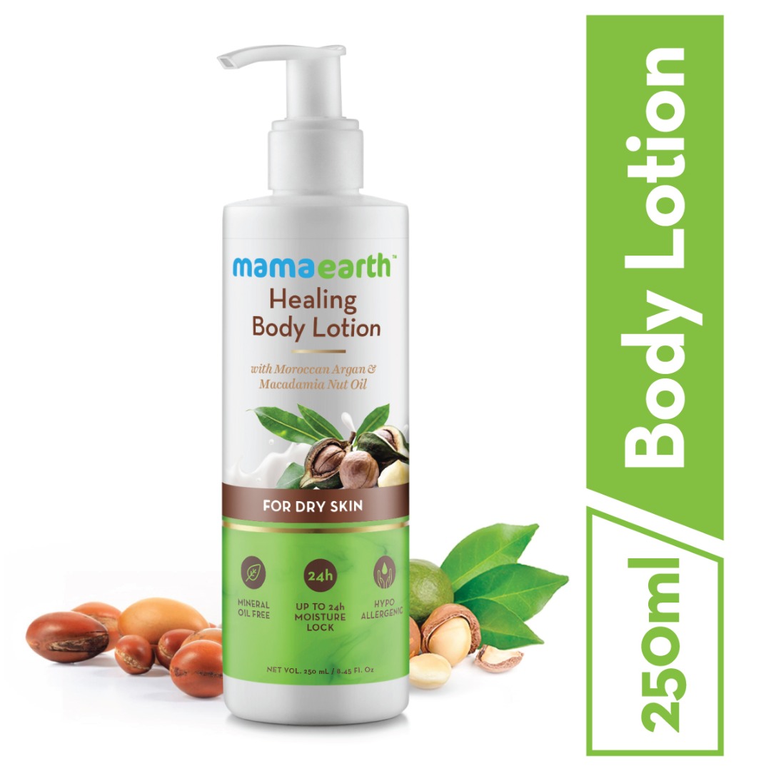MamaEarth MamaEarth Healing Body Lotion with Moroccan Argan & Macadamia Nut Oil