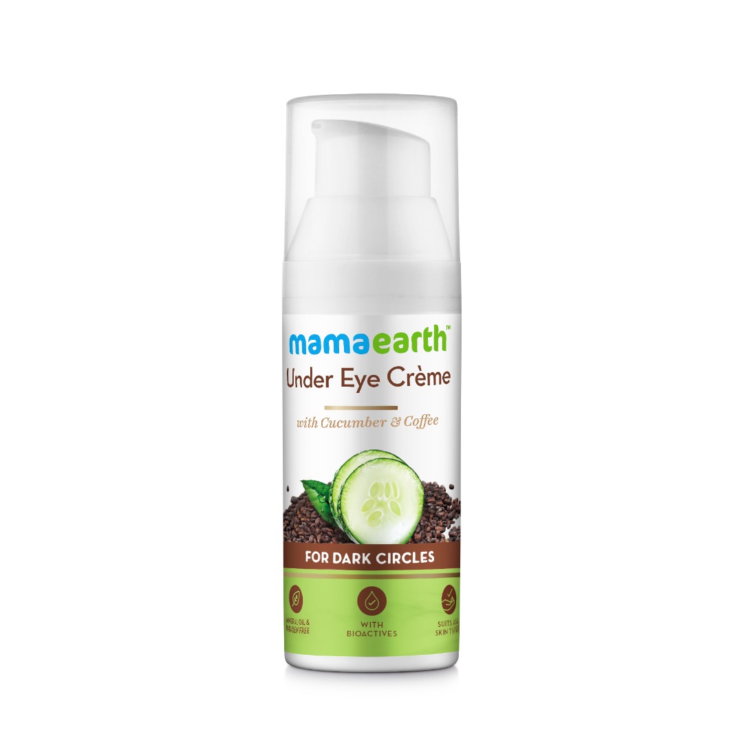 MamaEarth Under Eye Creme with Cucumber & Caffeine for Dark Circles