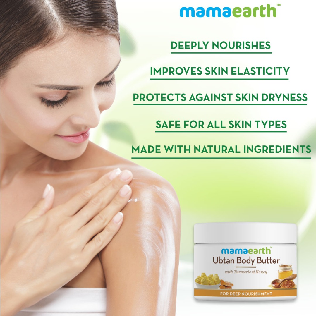 MamaEarth Ubtan Body Butter for Dry Skin