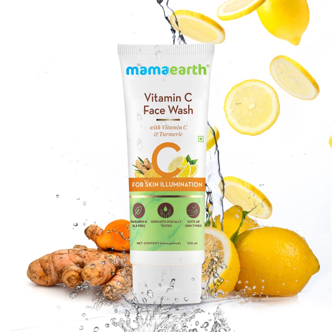 MamaEarth Vitamin C Face Wash with Vitamin C & Turmeric for Skin Illumination