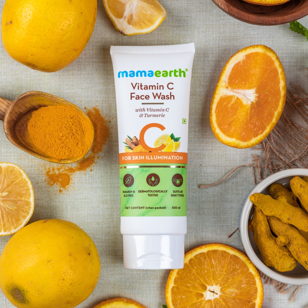 MamaEarth Vitamin C Face Wash with Vitamin C & Turmeric for Skin Illumination