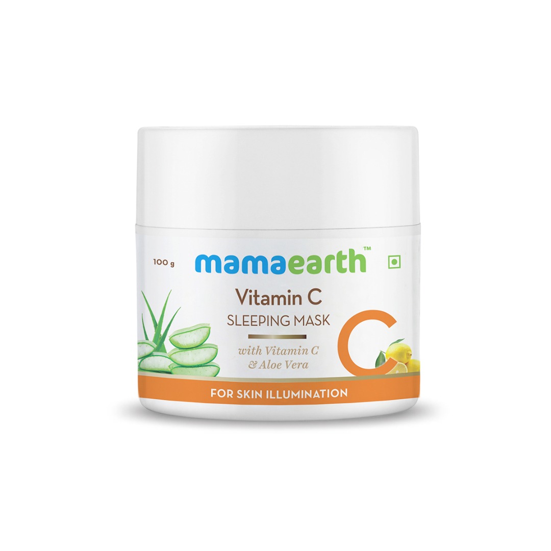 MamaEarth Vitamin C Sleeping Mask with Aloe Vera for Skin Illumination | For All Skin Types