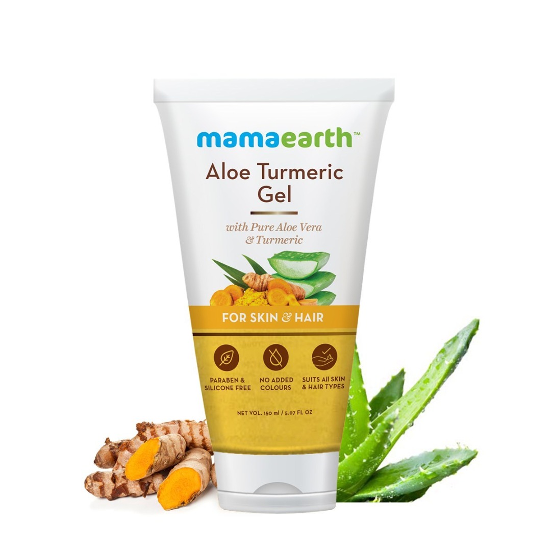 MamaEarth Aloe Turmeric Gel for Skin & Hair
