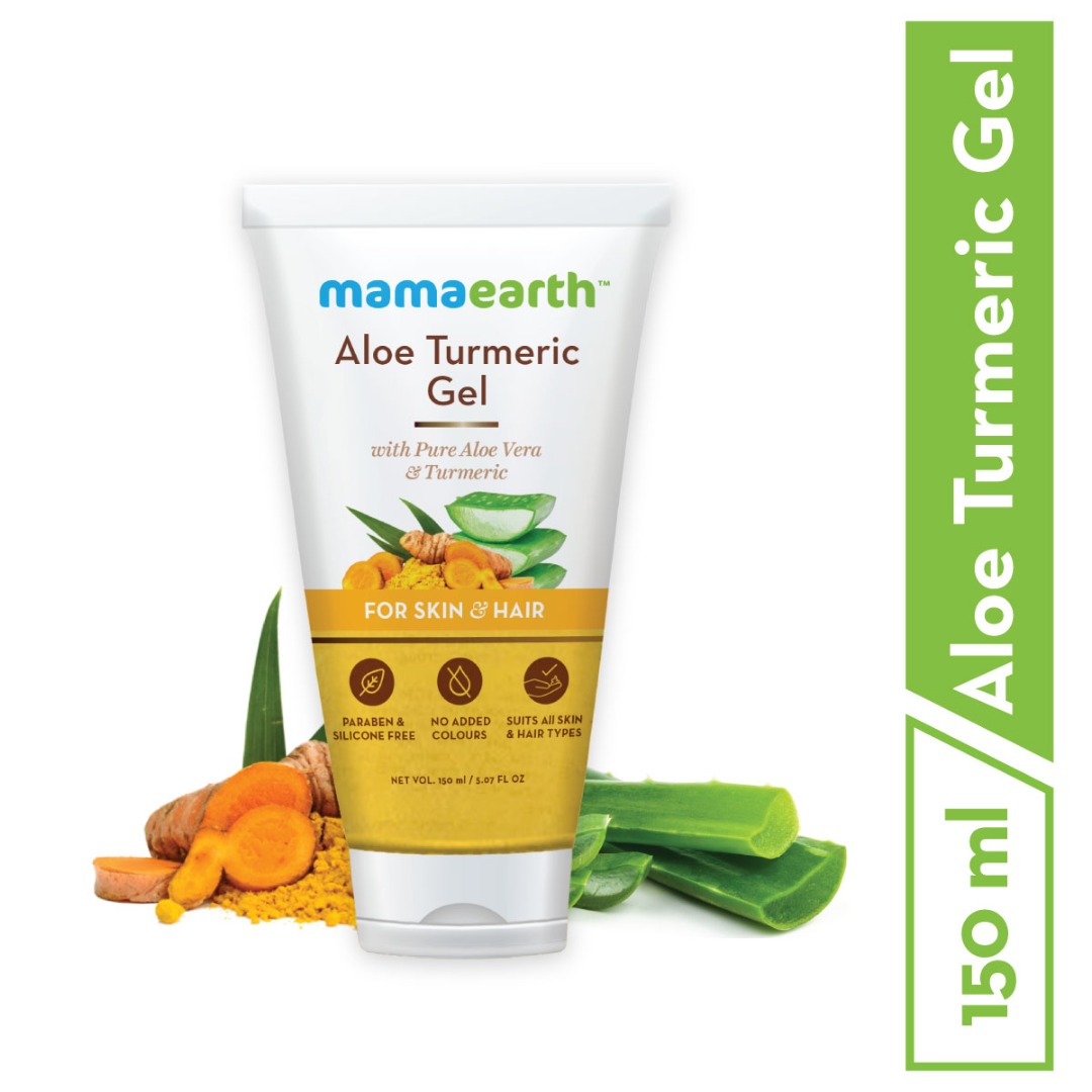 MamaEarth Aloe Turmeric Gel for Skin & Hair
