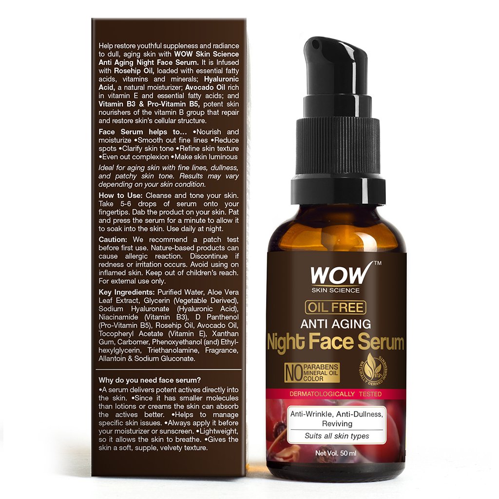 WoW Anti Aging Night Face Serum