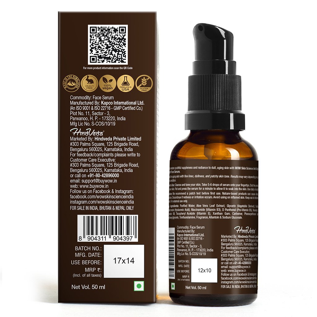 WoW Anti Aging Night Face Serum