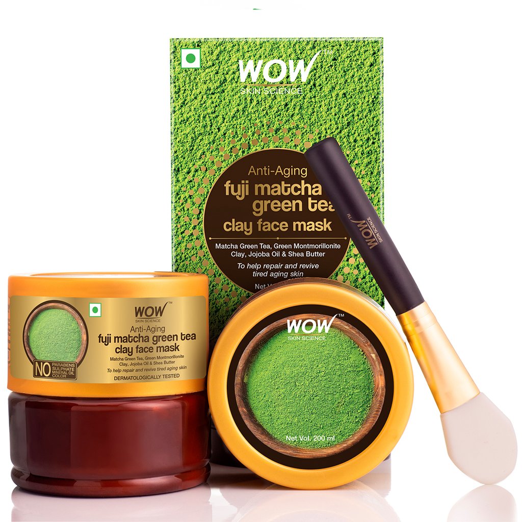 WoW Anti-Aging Fuji Matcha Green Tea Clay Face Mask