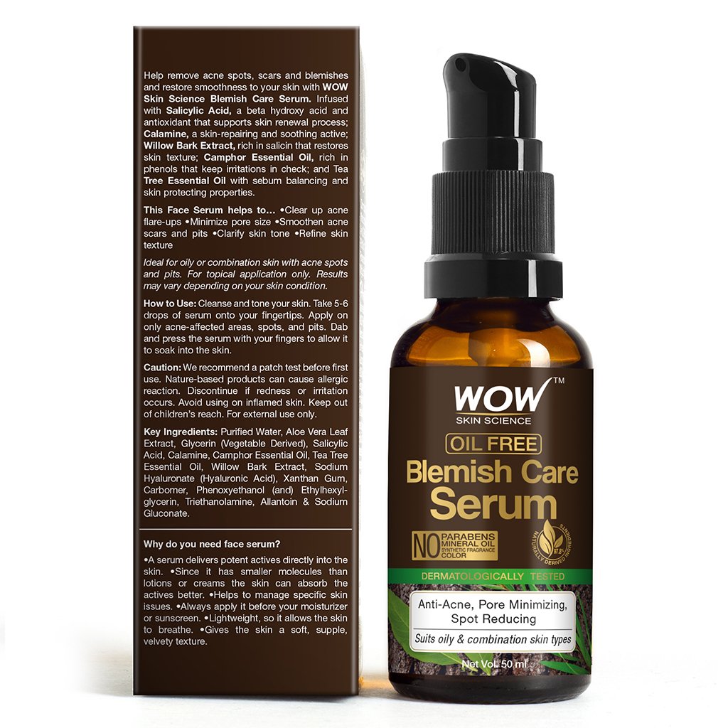 Wow Blemish Care Oil Free Serum | For All Skin Types