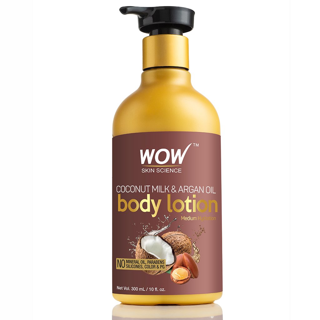 WoW Coconut Milk & Argan Oil Body Lotion, Medium Hydration