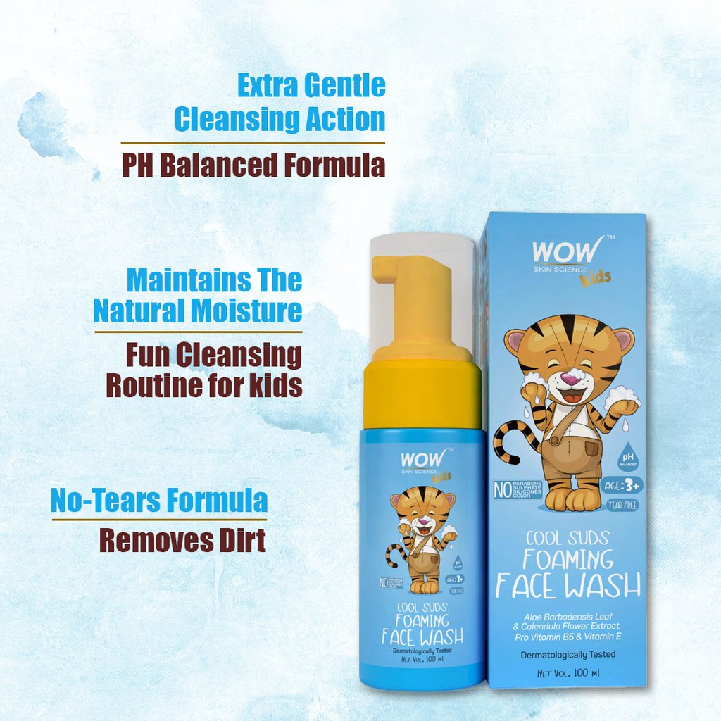 WoW Cool Suds Foaming Face Wash with Aloe Barbadensis Leaf & Calendula Flower Extract