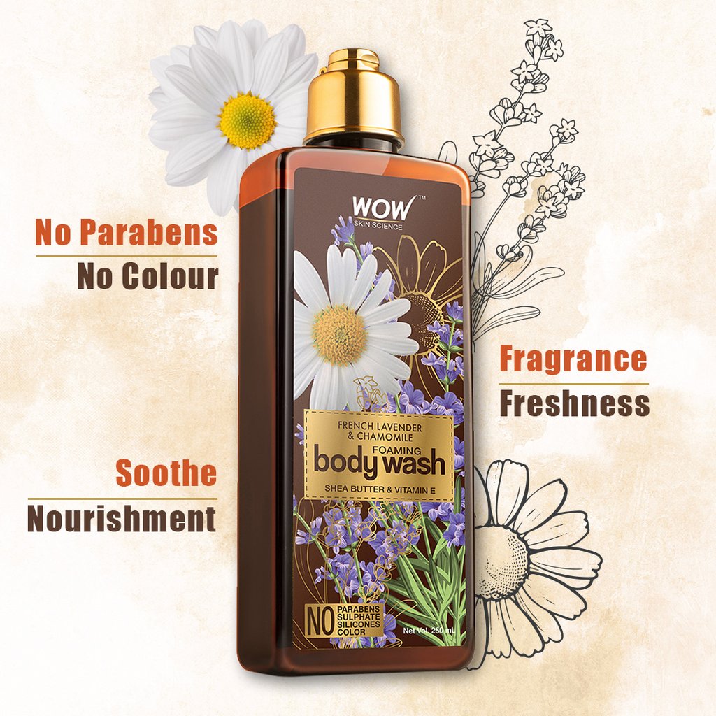 WoW French Lavender & Chamomile Foaming Body Wash