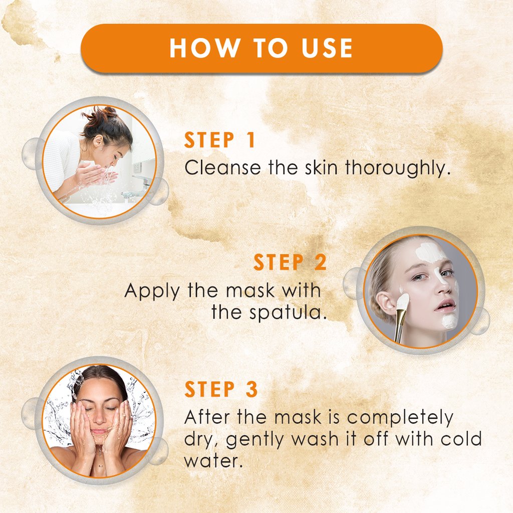 WoW Gold Clay Face Mask for Hydrating Skin & Restoring Radiance