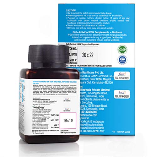 WoW Life Science Body Cleanse Capsules