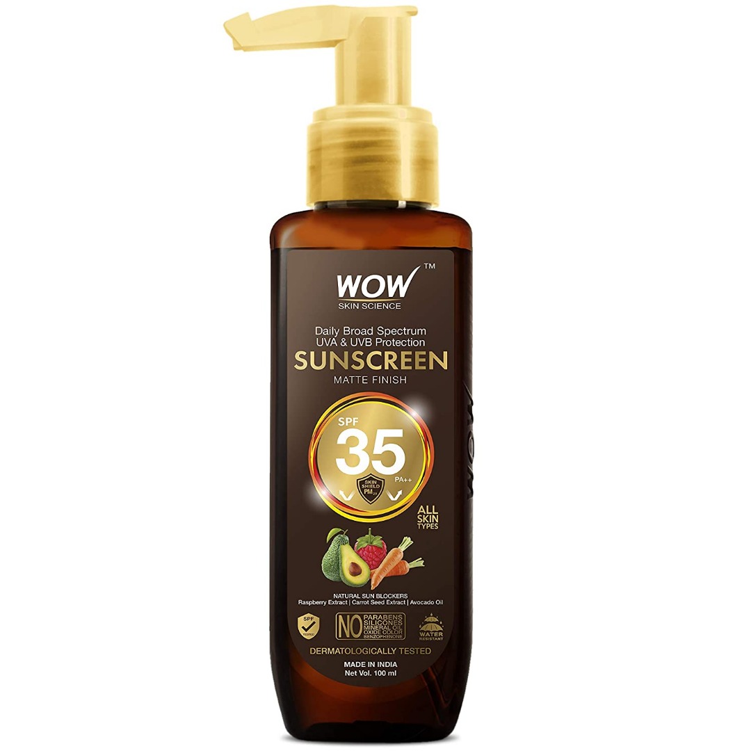 WoW Skin Science Sunscreen SPF 35 PA++ - 100 Milliliters Oil