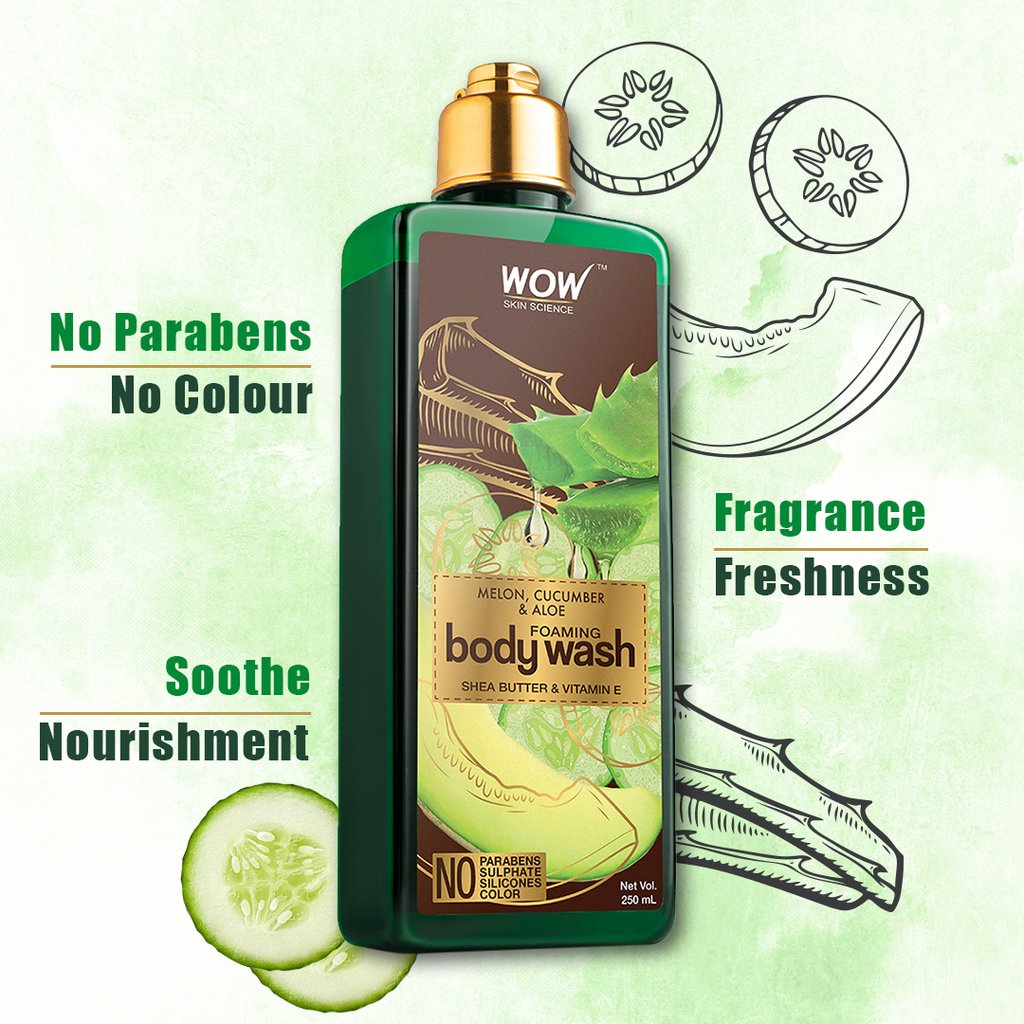 WoW Melon, Cucumber & Aloe Foaming Body Wash