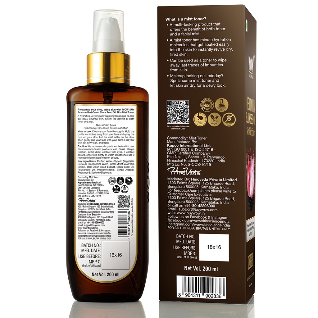 WoW Red Onion Skin Mist Toner