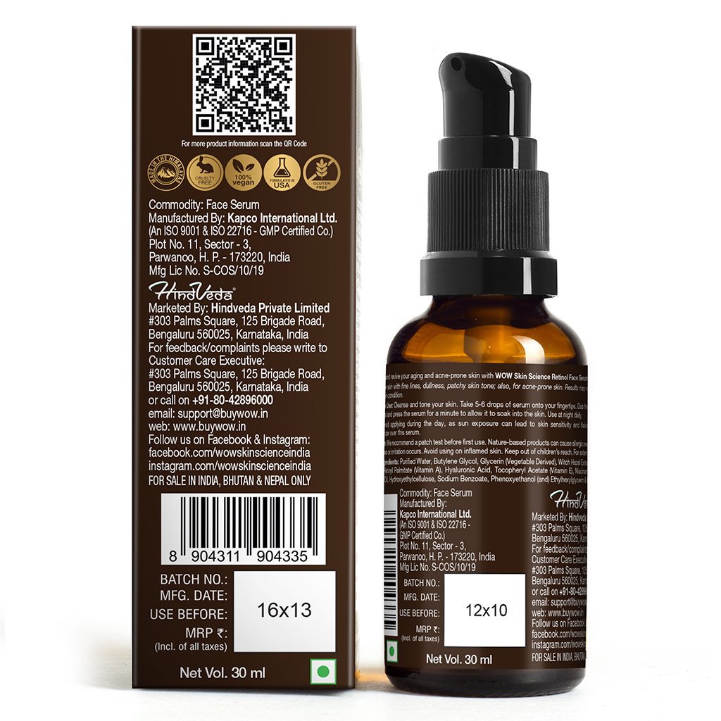 WoW Retinol Face Serum