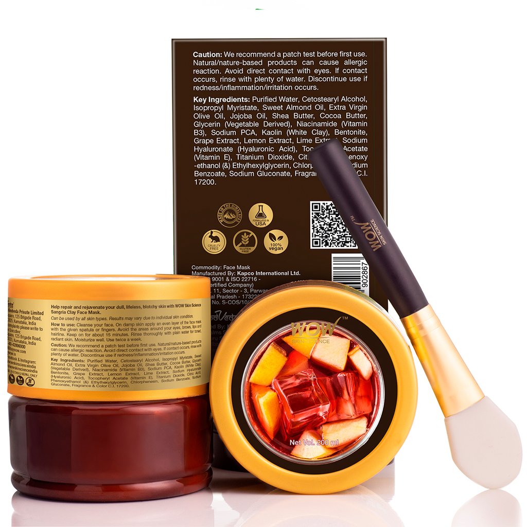WoW Sangria Face Mask for Energizing Dull