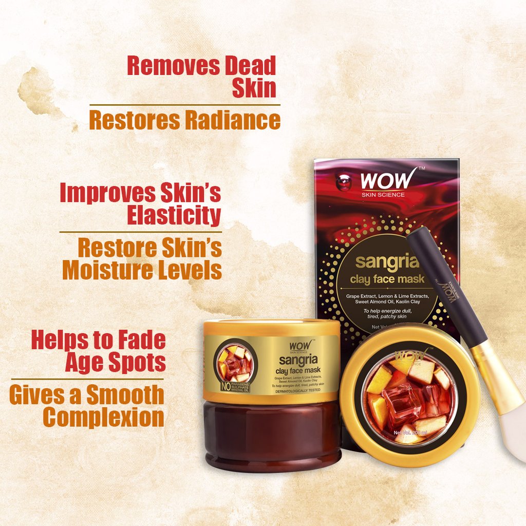 WoW Sangria Face Mask for Energizing Dull
