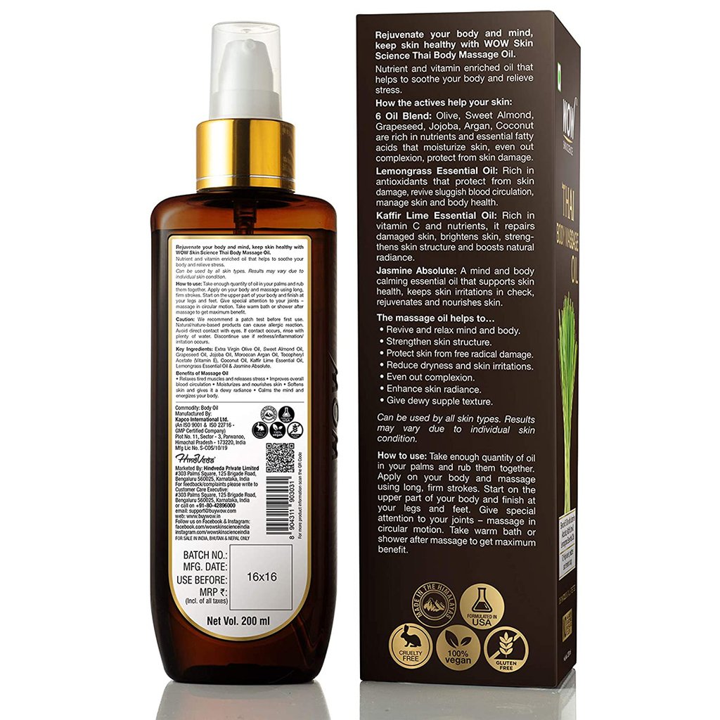 WoW Thai Body Massage Oil