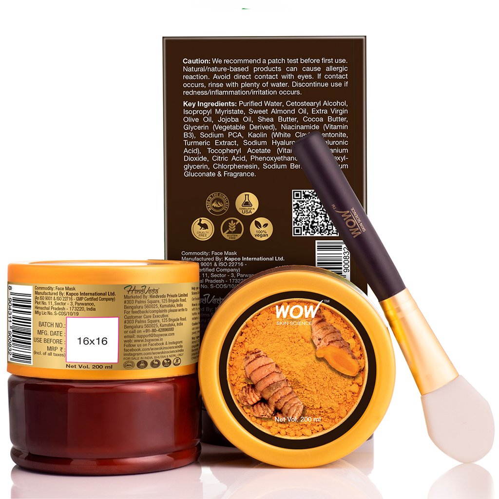 WoW Turmeric Clay Face Mask