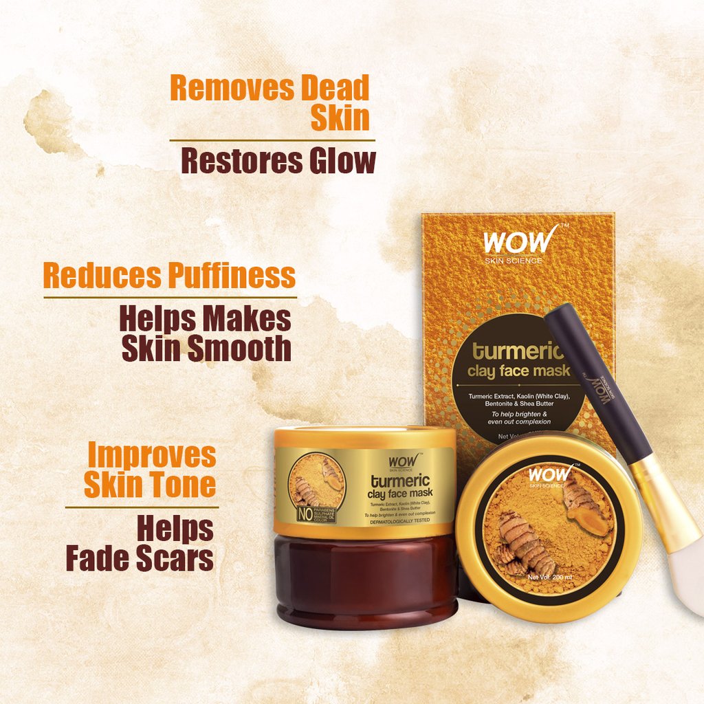 WoW Turmeric Clay Face Mask