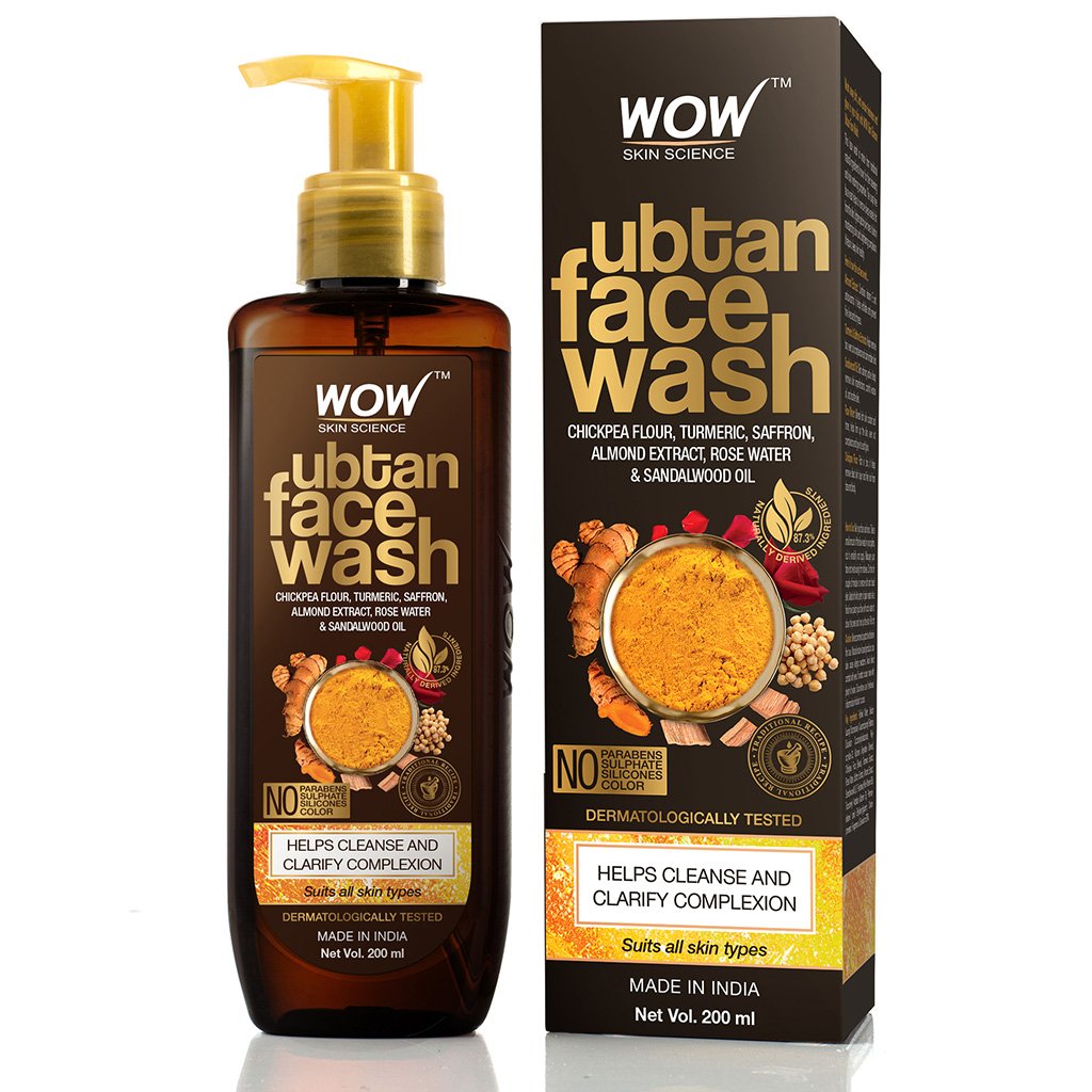 WOW Skin Science Ubtan Cleansing Face Wash - Turmeric & Saffron