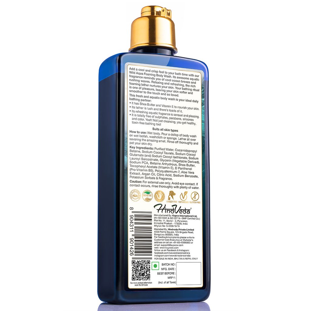 WoW Wild Aqua Foaming Body Wash