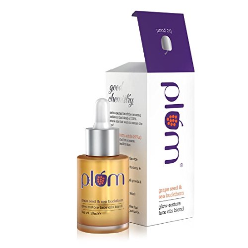 Plum Goodness Grape Seed & Sea Buckthorn Glow-Restore Face Oils Blend