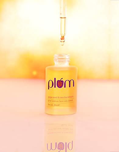 Plum Goodness Grape Seed & Sea Buckthorn Glow-Restore Face Oils Blend