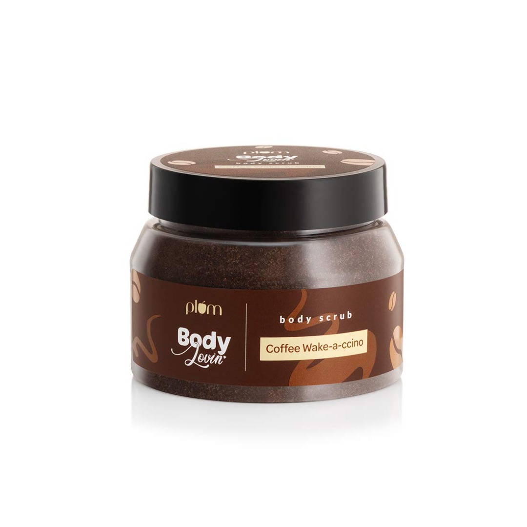 Plum Goodness Plum 100% Vegan BodyLovin Coffee Wake-a-ccino Body Scrub | For All Skin Types