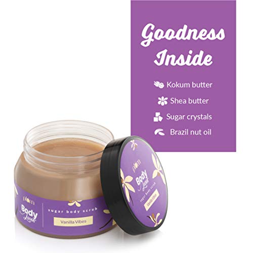 Plum Goodness Plum 100% Vegan BodyLovin Vanilla Vibes Sugar Body Scrub