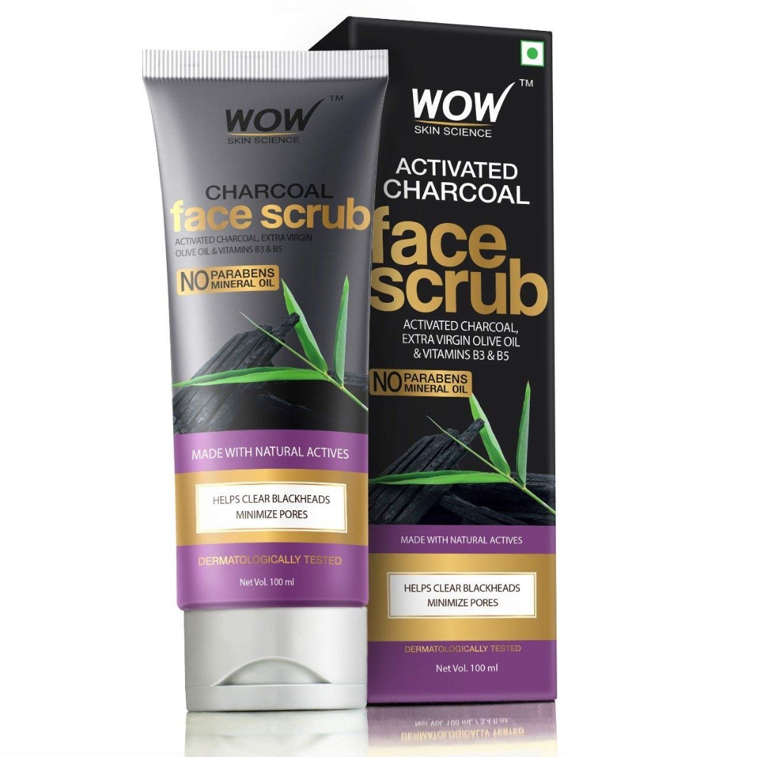 WoW Activated Charcoal Face Scrub