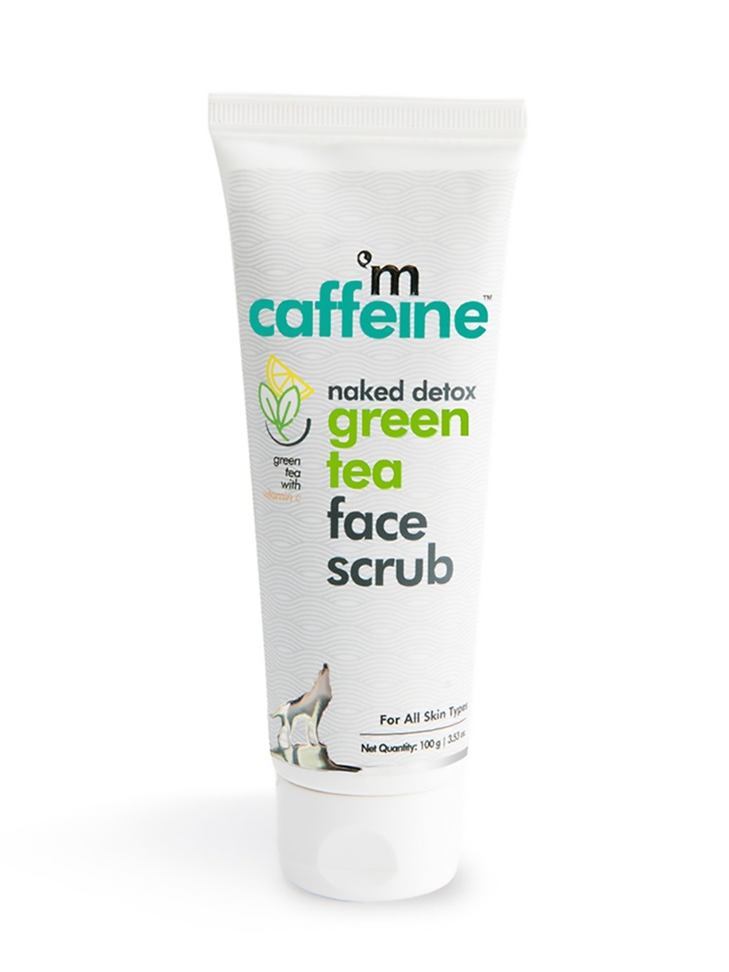 Mcaffeine Naked Detox Green Tea Face Scrub with Vitamin C & Hyaluronic Acid