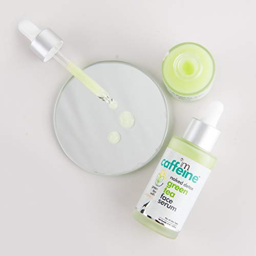Mcaffeine Naked Detox Green Tea Face Serum with Vitamin C and Hyaluronic Acid | For All Skin Types
