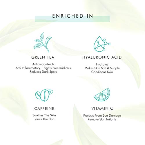 Mcaffeine Naked Detox Green Tea Face Serum with Vitamin C and Hyaluronic Acid | For All Skin Types