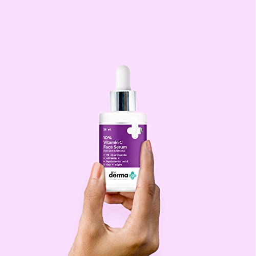 The Derma Co 10% Vitamin C Face Serum with Vitamin C, 5% Niacinamide & Hyaluronic Acid for Skin Radiance