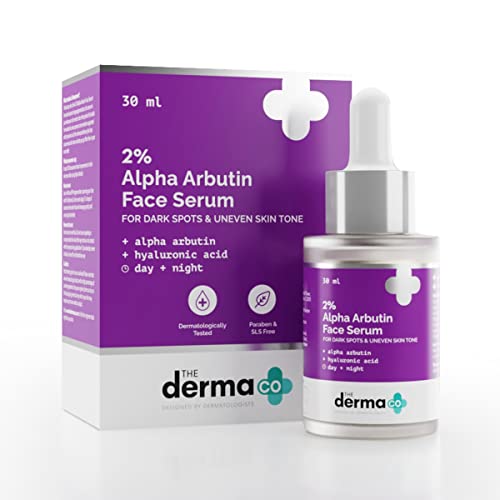 The Derma Co 2% Alpha Arbutin Face Serum for Dark Spots & Uneven Skin Tone