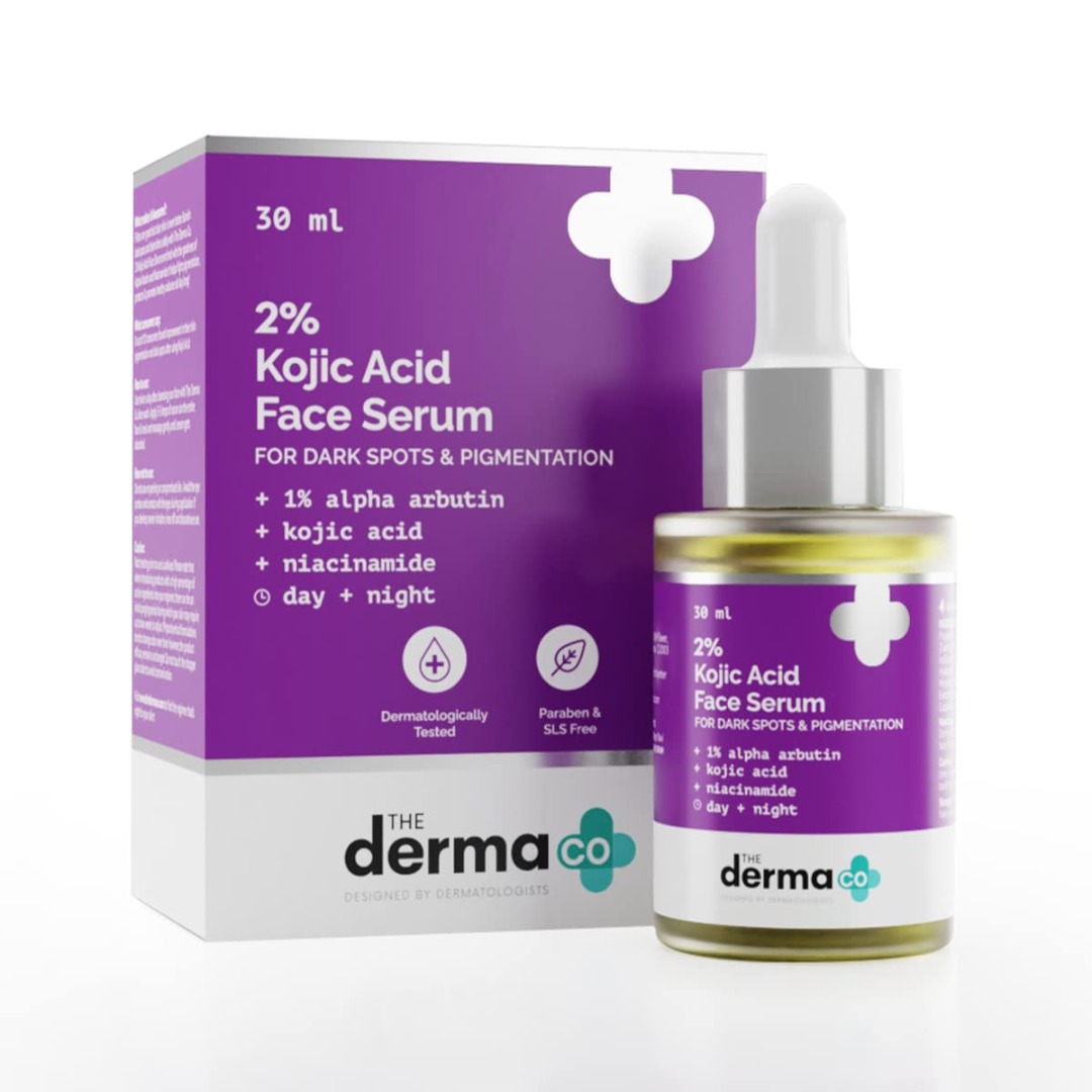The Derma Co 2% Kojic Acid Face Serum with 1% Alpha Arbutin & Niacinamide for Dark Spots And Pigmentation
