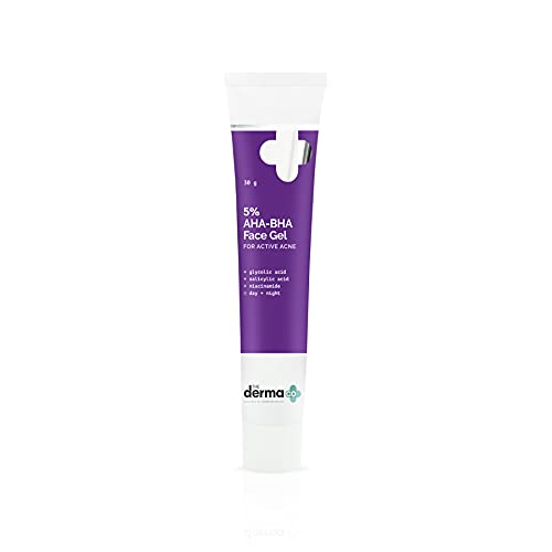 The Derma Co 5% AHA-BHA Face Gel for Active Acne