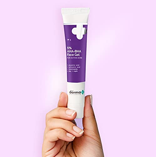 The Derma Co 5% AHA-BHA Face Gel for Active Acne